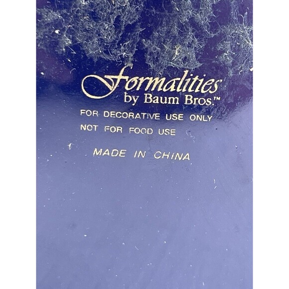 Formalities by Baum BrosCobalt Blue and Gold Urn Vase 13" Porcelain 1980’s - Picture 7 of 7